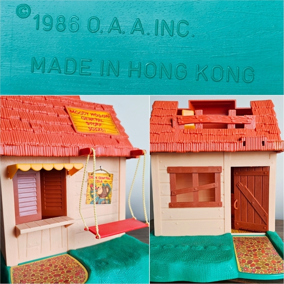 1986 Rare 10 Cabbage Patch Furskins Bears Lot, Panosh Moody Hollow House Playset - Picture 5 of 17